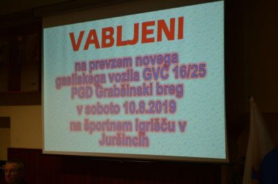 Občni zbor PGD Grabšinski breg 2019