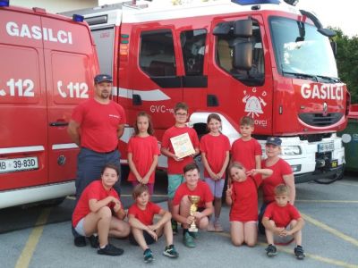 Tekmovanje pionirjev PGD Grabšinski breg v Markovcih